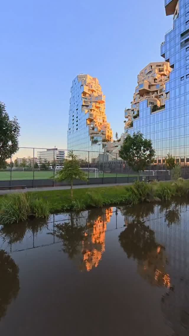 Valley B.V. Building Reflections At Sunset