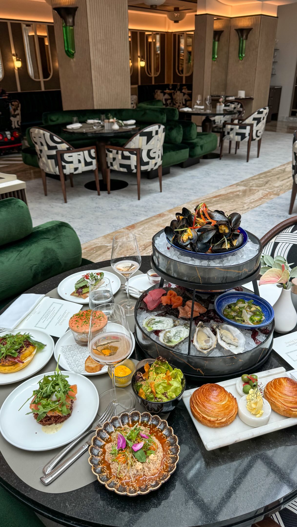 Elegant Viennese Brunch Offers Seafood Tower