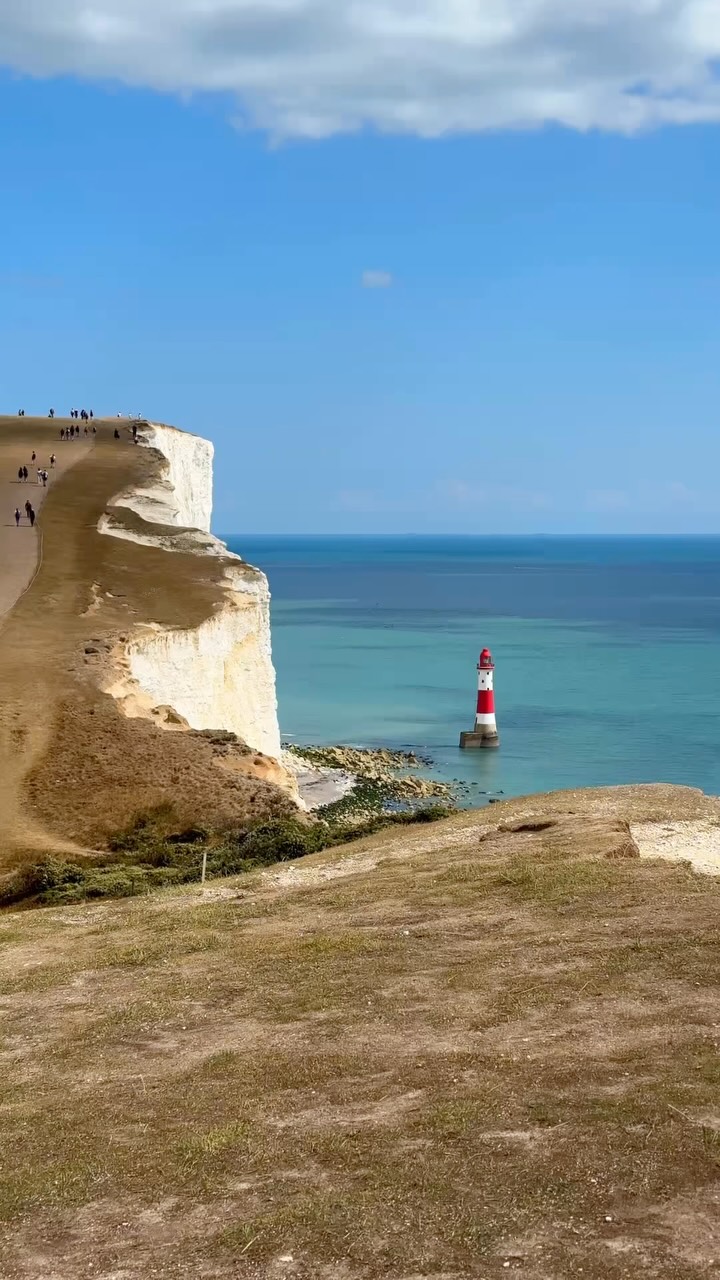Coastal Cliffs And Seaside Towns Near Seven Sisters