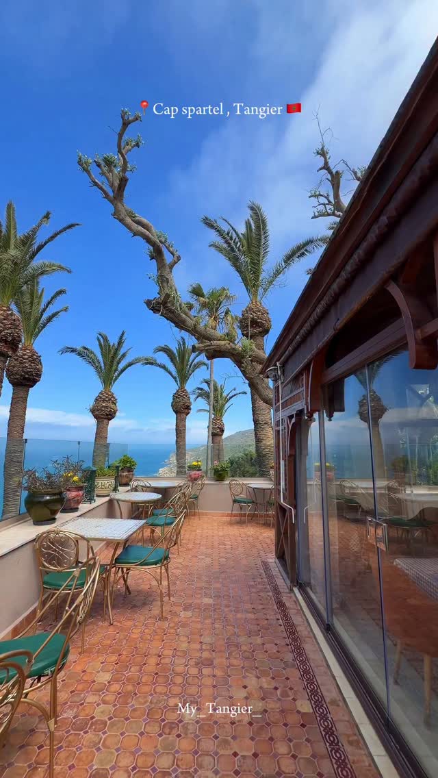 Cap Spartel Seaside Cafe Offers Ocean Views