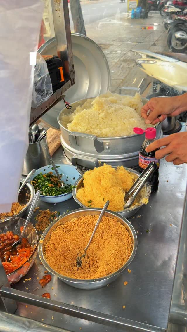 Savory Sticky Rice Vietnamese Street Food