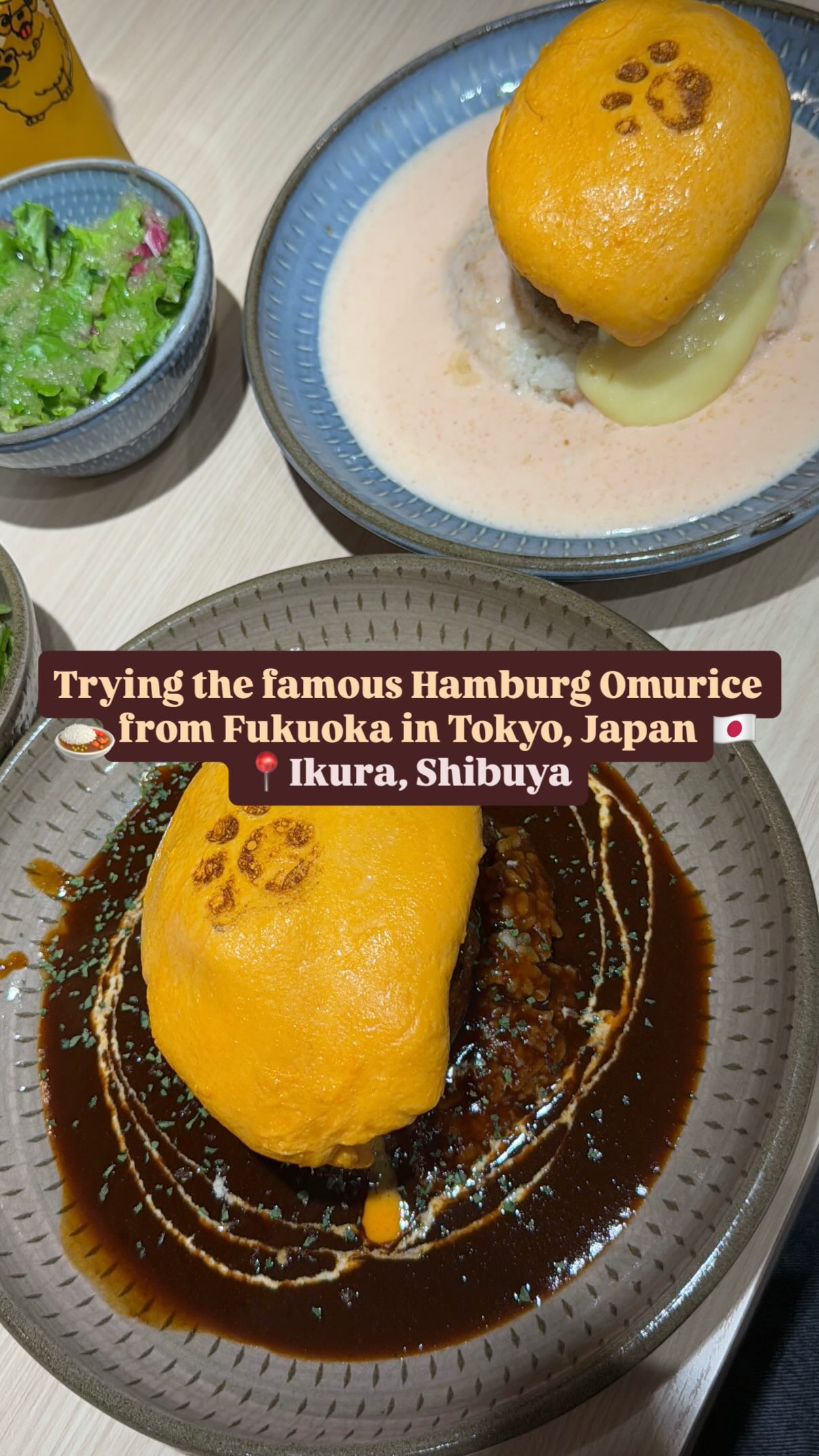 Shibuya Restaurant Features Hamburg Omurice