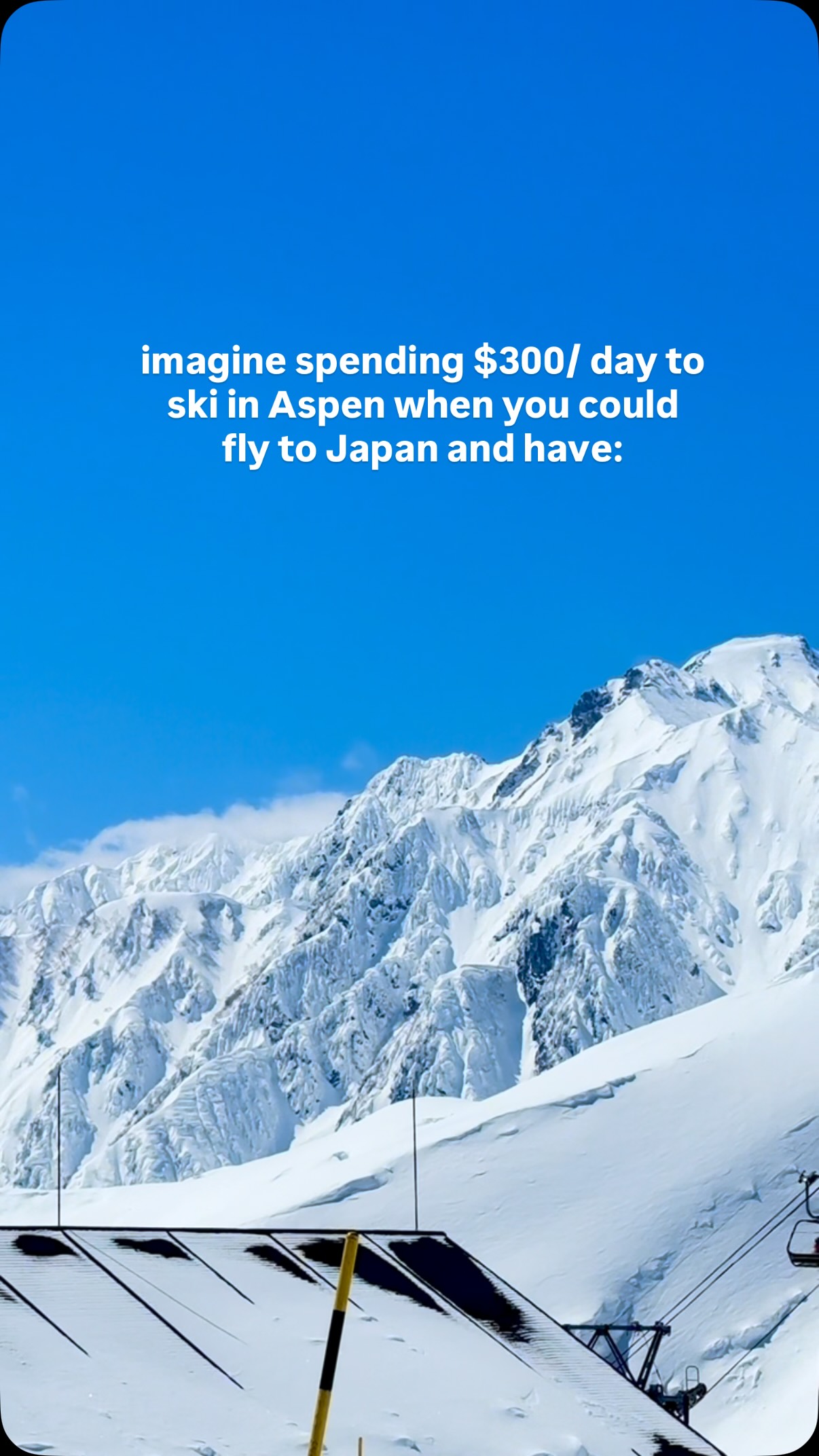 Skiing Japan vs. Aspen: No Lines, Great Snow