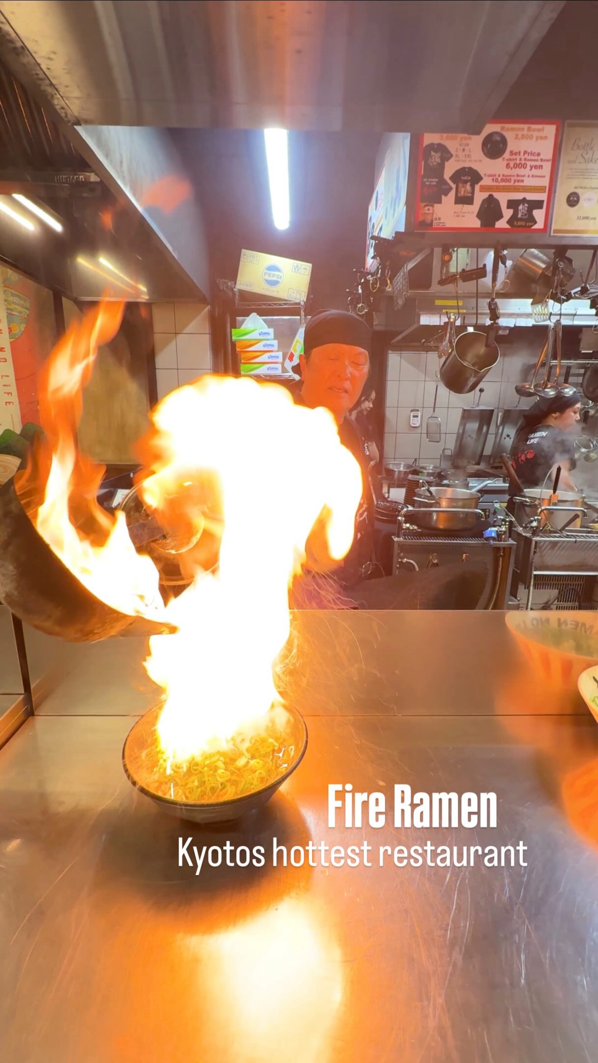 Kyoto Ramen Experience Features Flaming Oil