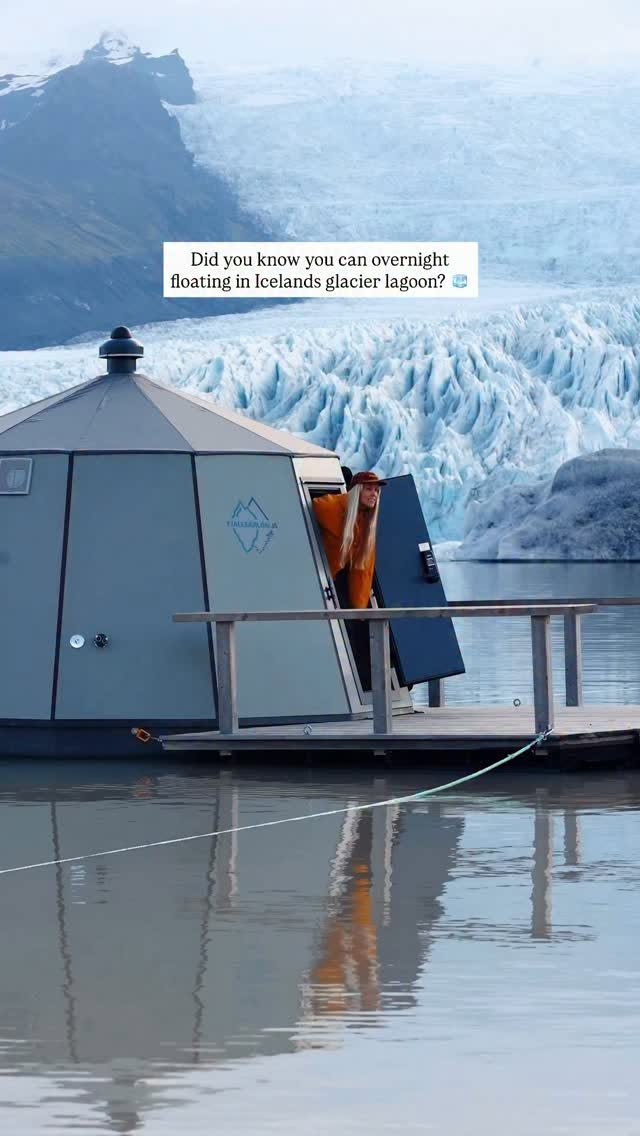 Iceland Glacier Lagoons Offer Floating Cabin Stays