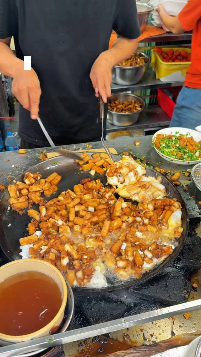 Chinese Fried Flour at Traditional Family Restaurant