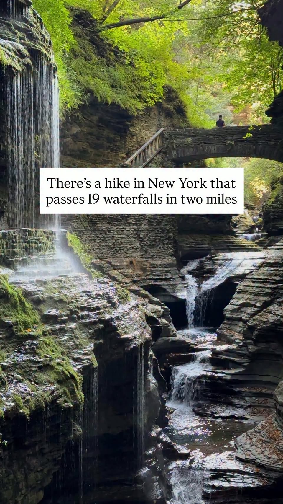 Watkins Glen State Park's Gorge Trail Waterfalls