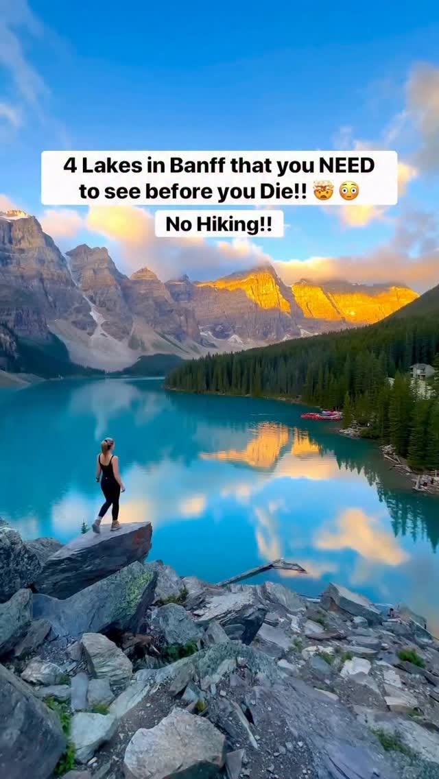 Four Accessible Lakes in Banff, Canada