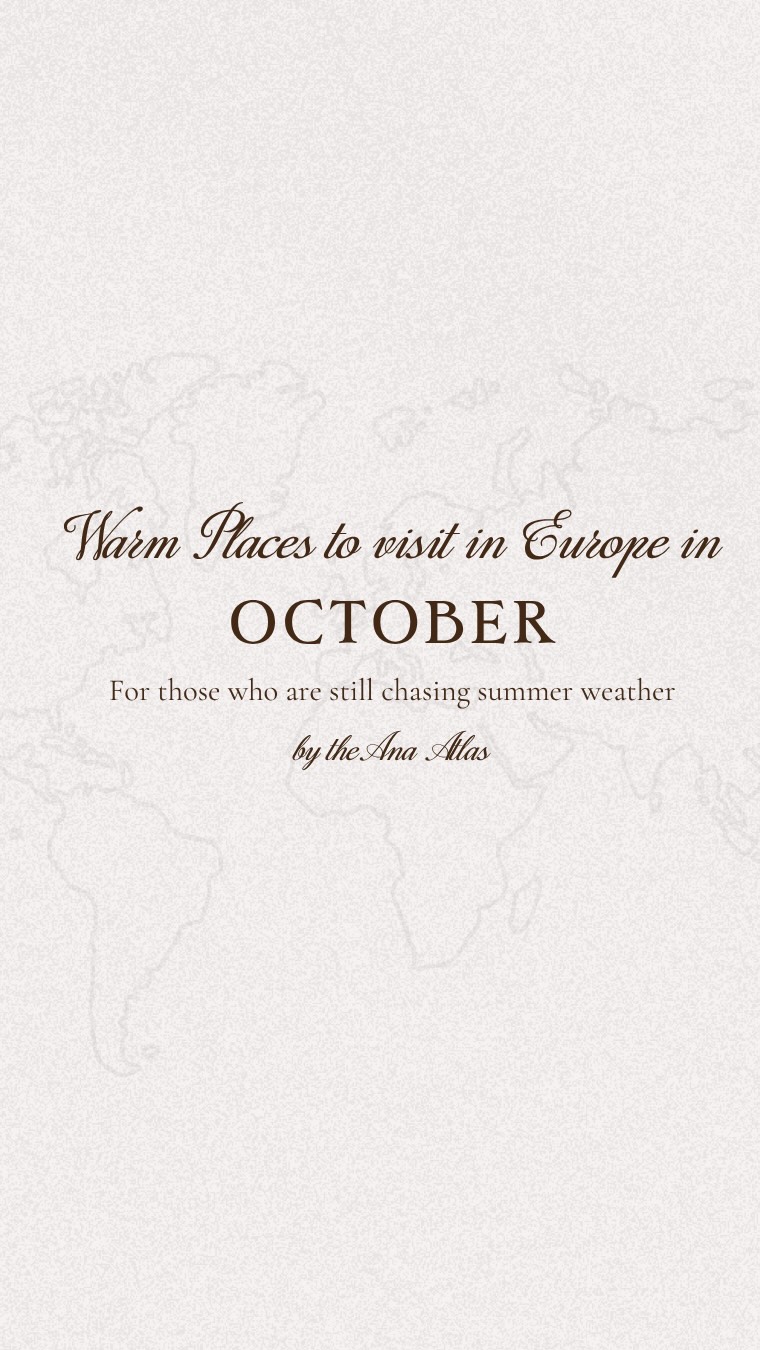European October Getaways For Warm Weather