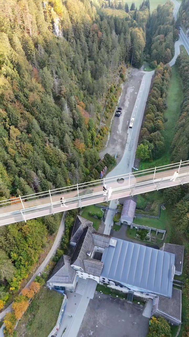 Austrian Suspension Bridge and Castle Ruins