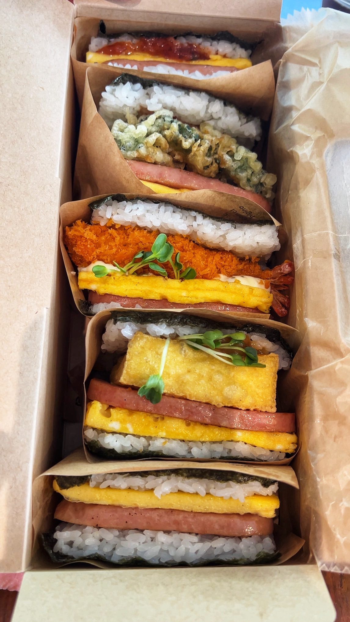 Okinawan Rice Sandwiches At Makishi Market