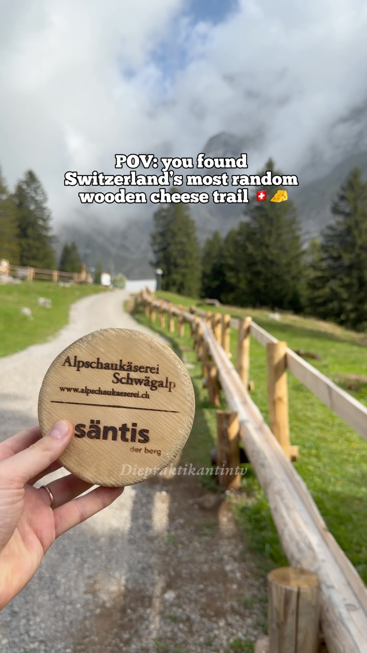 Wooden Cheese Trail And Pass In Switzerland