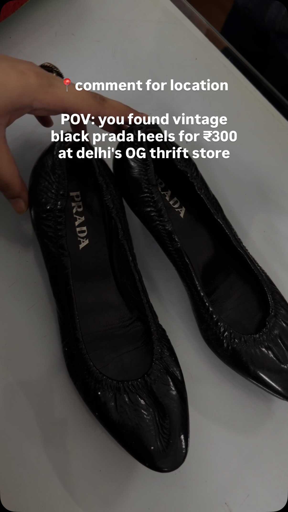 Thrifting Vintage Prada Heels In Delhi