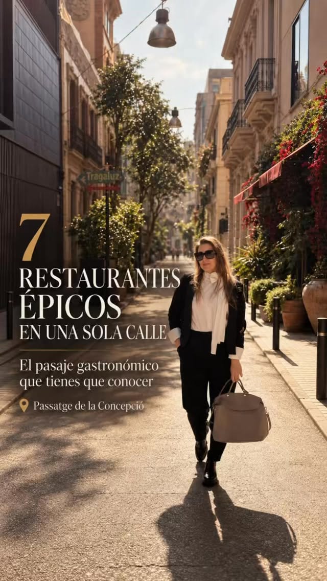 Barcelona's Passatge de la Concepció For Dining