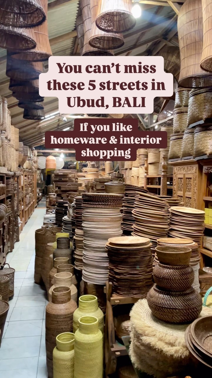 Ubud Streets: Homeware Shopping Destinations