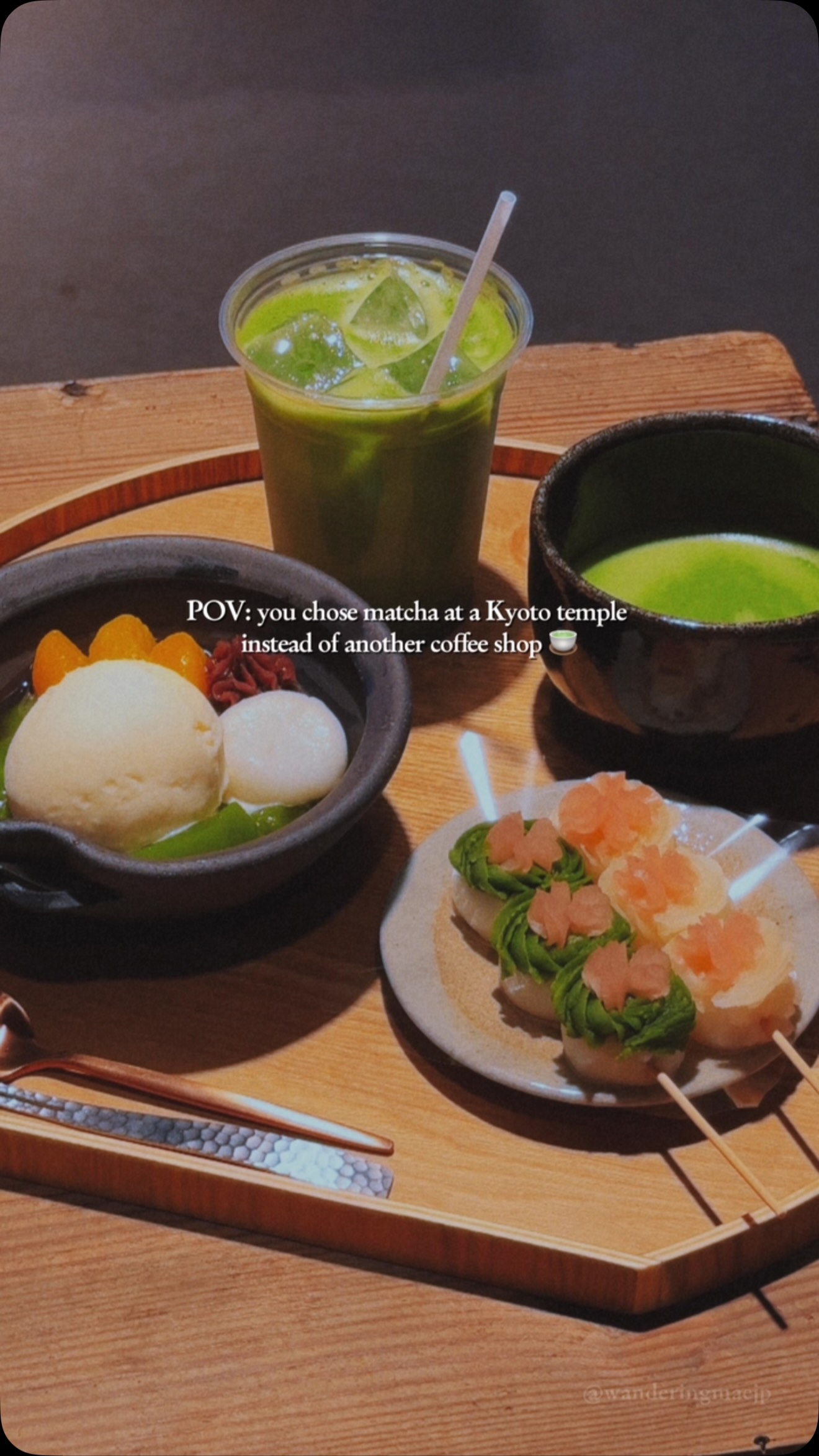 Matcha Cafe at Ninnaji Temple Offers Sweet Treats
