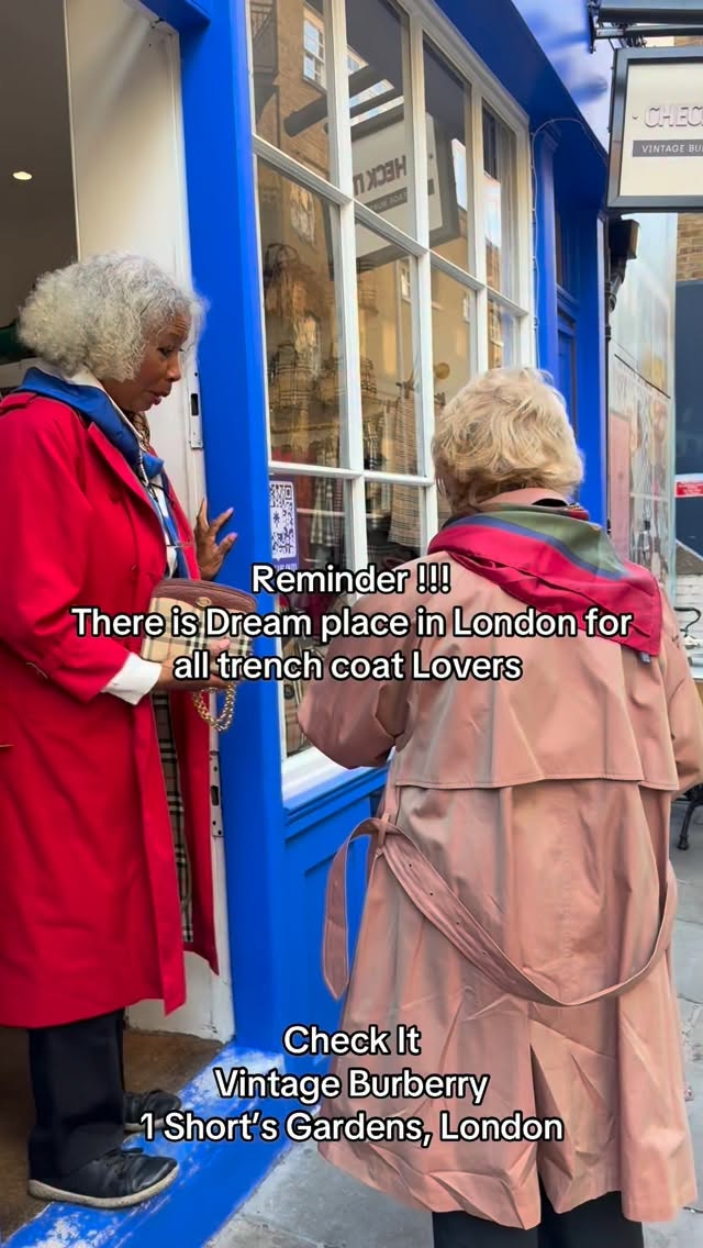 Vintage Burberry Shops For Trench Coat Lovers