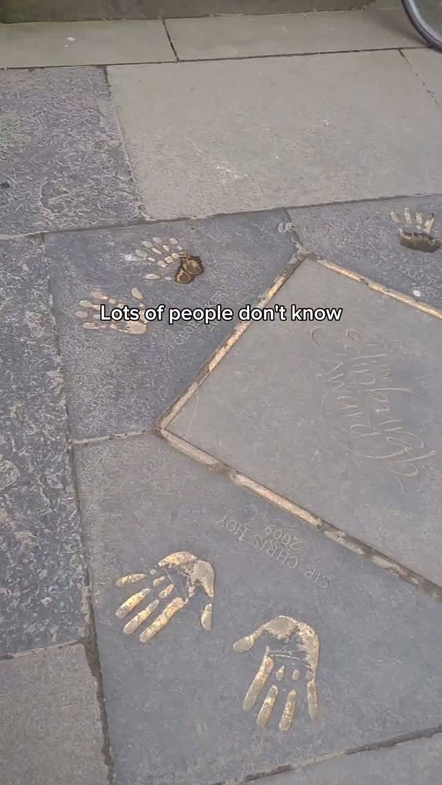 Edinburgh's Celebrity Handprint Walkway Near Royal Mile