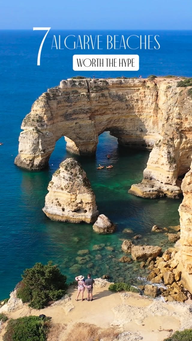 Algarve Beaches With Golden Cliffs And Turquoise Water
