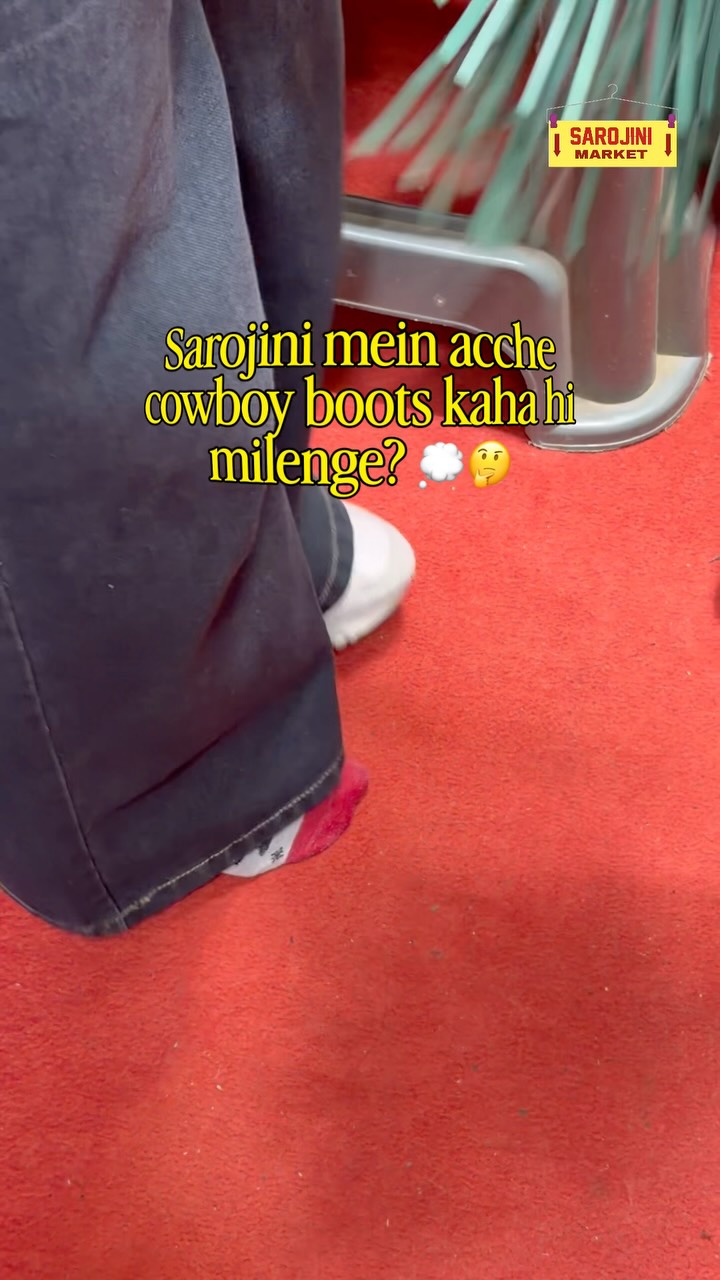 Cowboy Boots Found at Sarojini Nagar Market