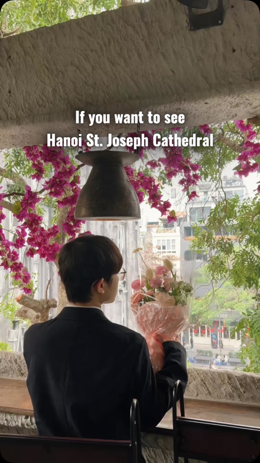 Hanoi Cafe with St. Joseph's Cathedral View