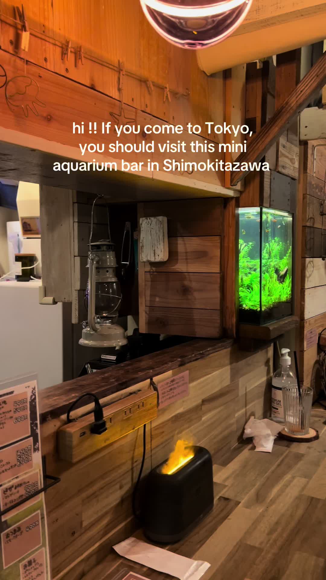 Mini Aquarium Bar Serves Drinks and Handmade Jewelry