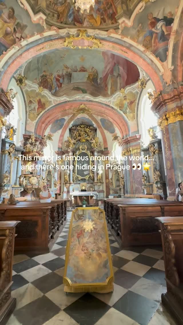 Loreto's Mirror Reflects Historical Prague Ceiling