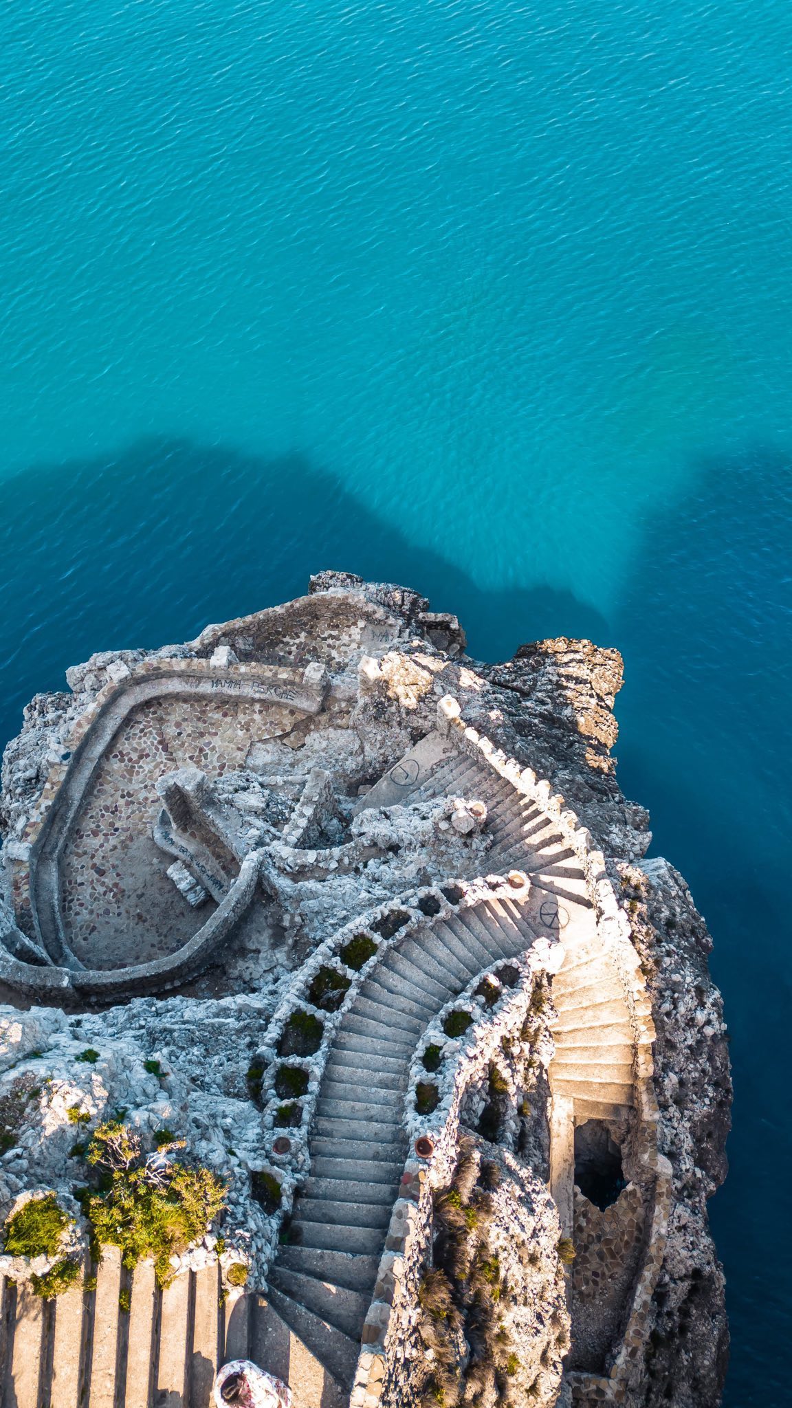 Hidden Stairs Lead to Terrasini's Blue Grotto