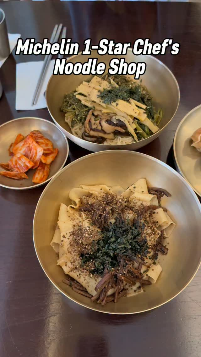 Michelin Noodle Shop Serves Traditional Korean Flavors