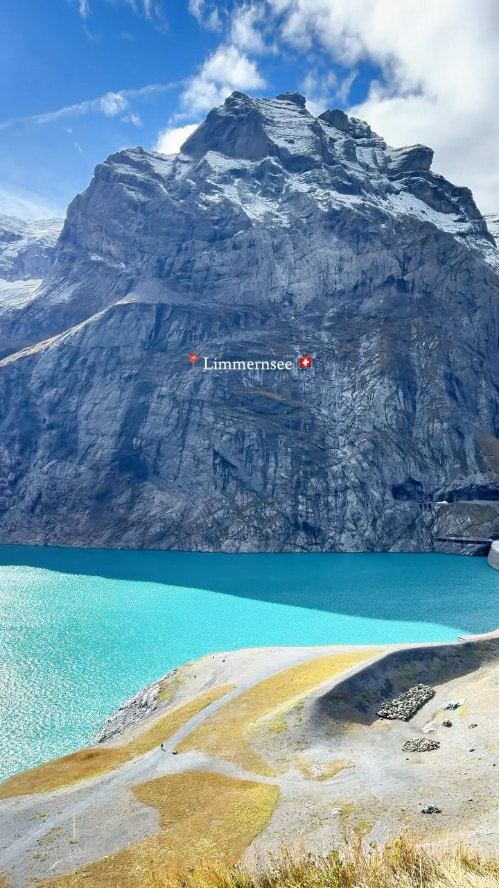 Swiss Tunnel Hike Leads to Limmernsee Lake