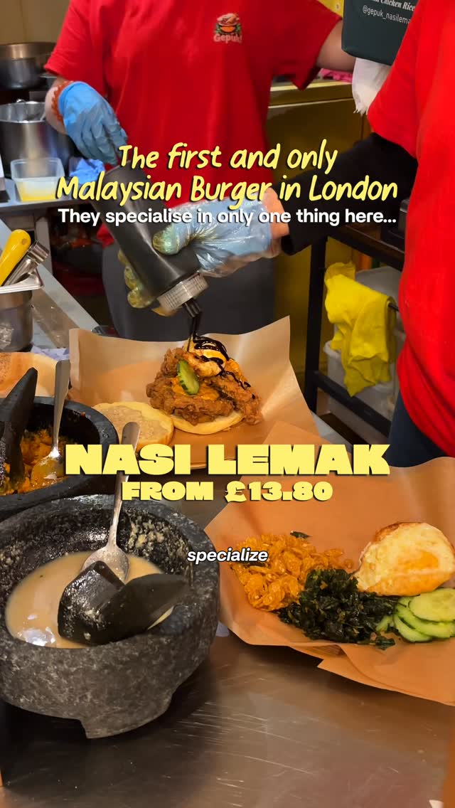 Malaysian Fried Chicken and Nasi Lemak in Soho