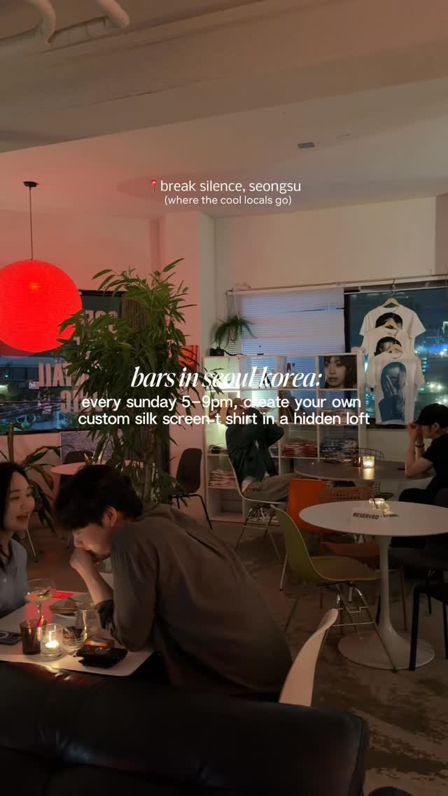 Seoul's Break Silence: Music, Cocktails, and Custom Tees