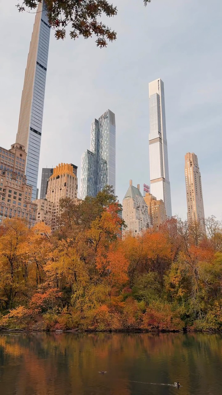 Autumn Colors At Central Park's Iconic Bridge