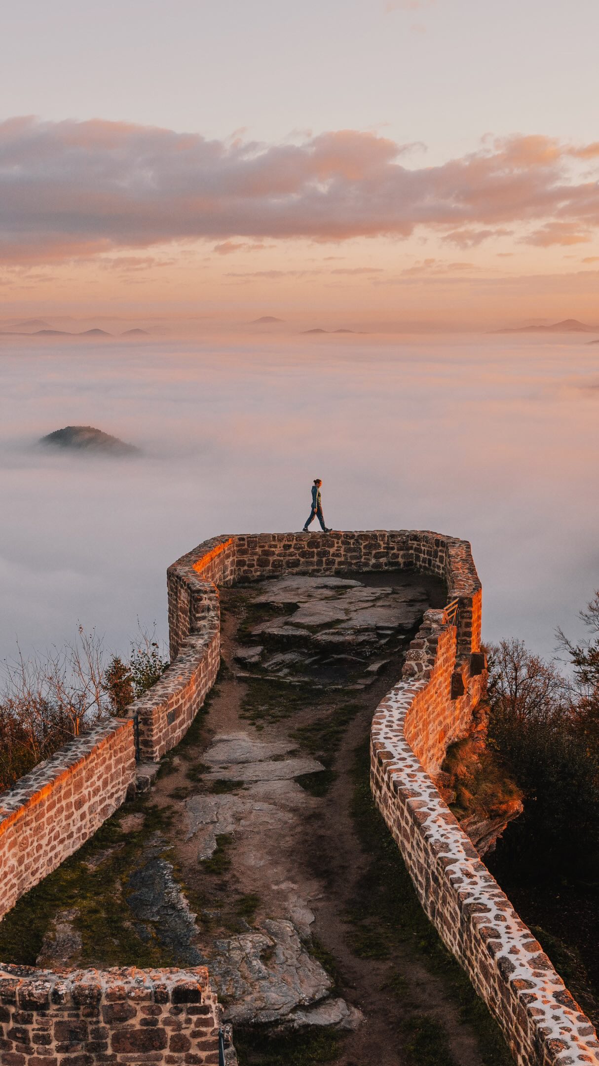 German and French Forest Ruins Offer Sunrise Views