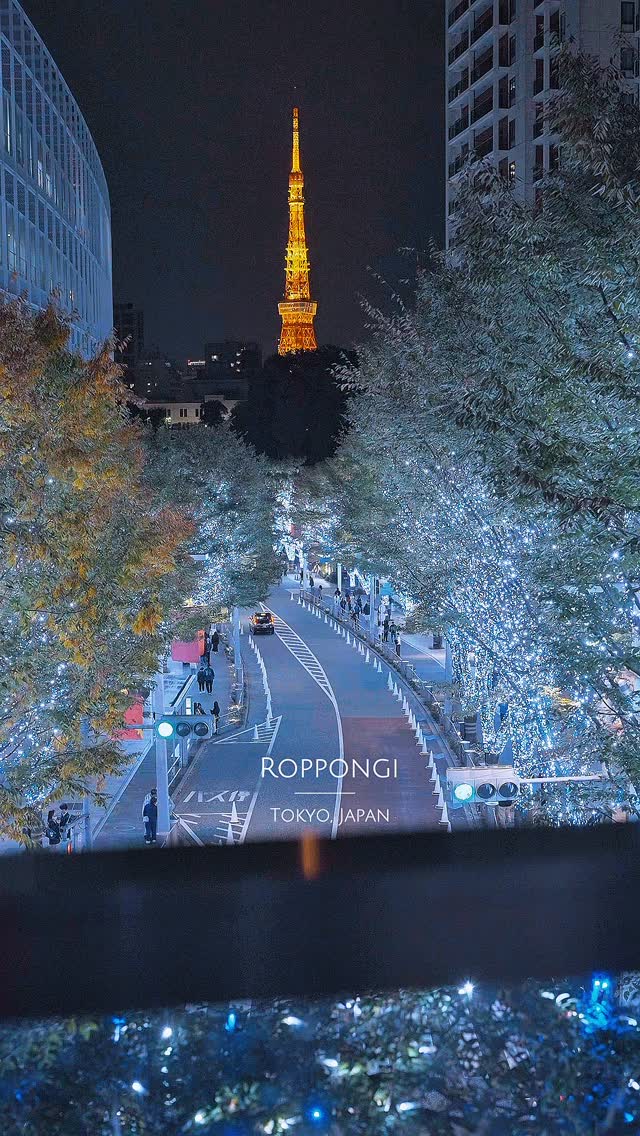 Tokyo Tower and Roppongi Keyakizaka Dori