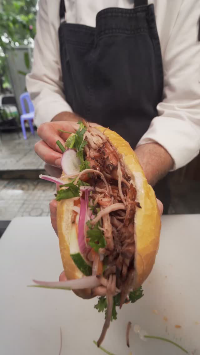 Pork Confit Banh Mi at Banh Mi Chad