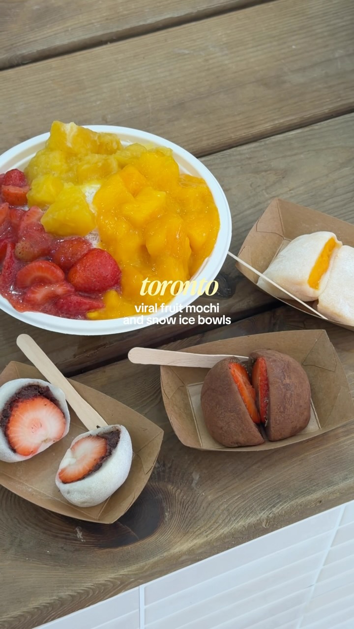 Fruit Mochi and Snow Ice at Kensington Market