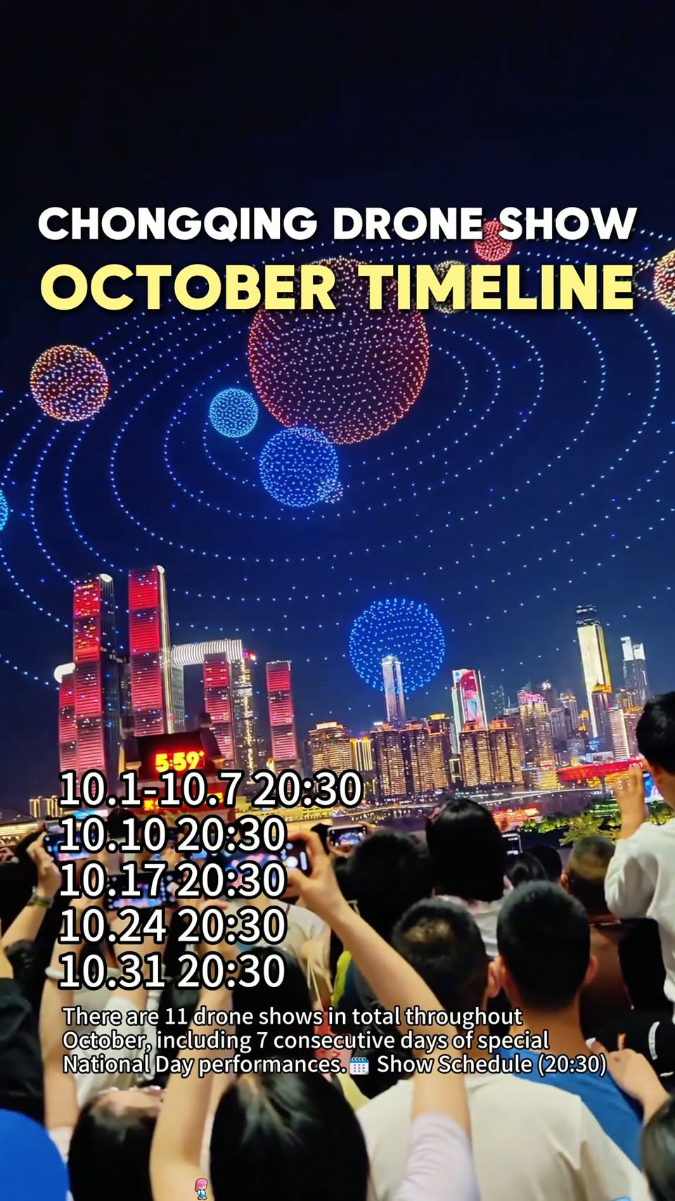 Drone Show Over Chinese Rivers
