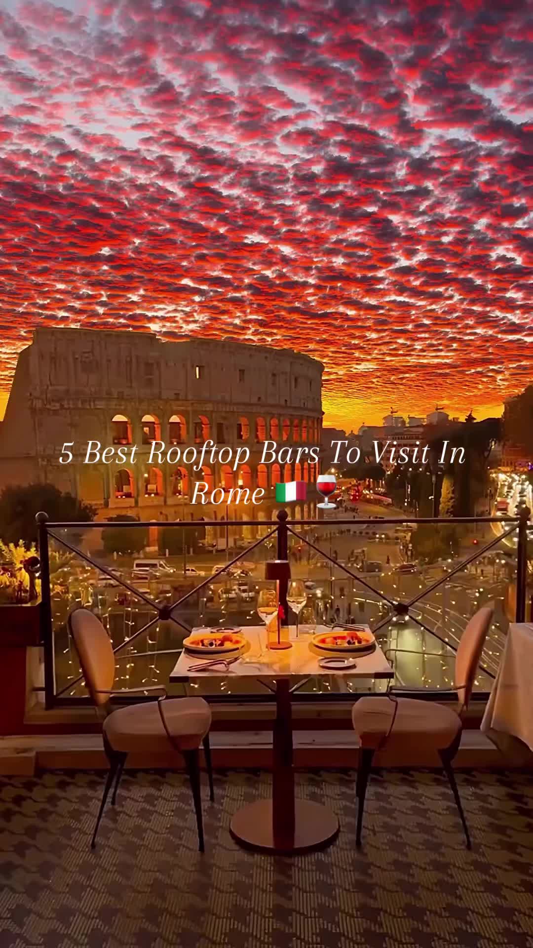 Rome's Top Rooftop Bars For Sunset Views