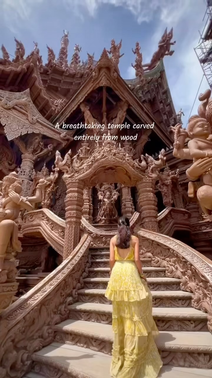 Sanctuary of Truth: Intricate Wooden Architecture