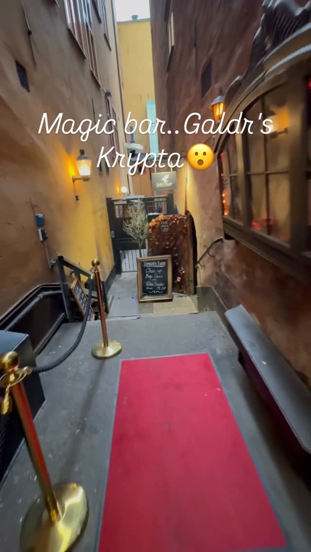 Stockholm Old Town's Cozy Galdrs Krypta Bar