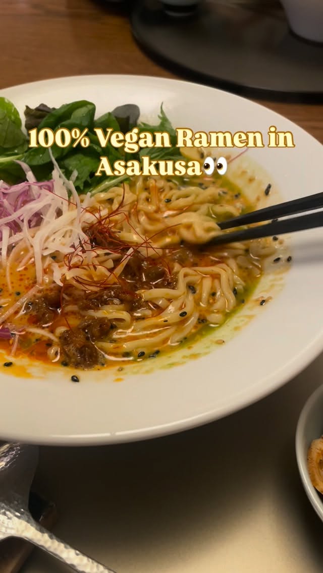 Vegan Ramen In Asakusa's Popular Tourist Spots