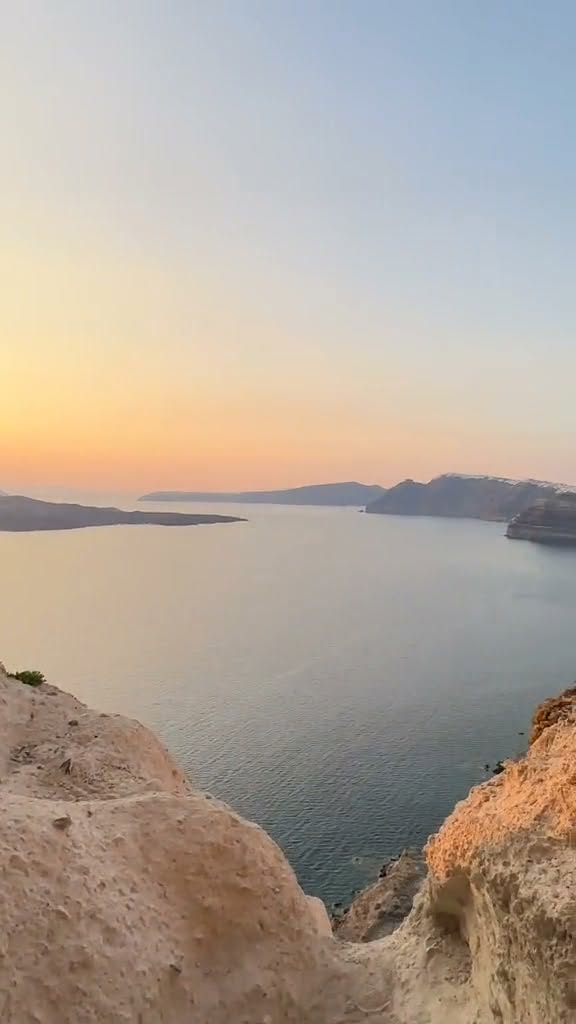 Santorini's Heart: A Unique Rock Formation View