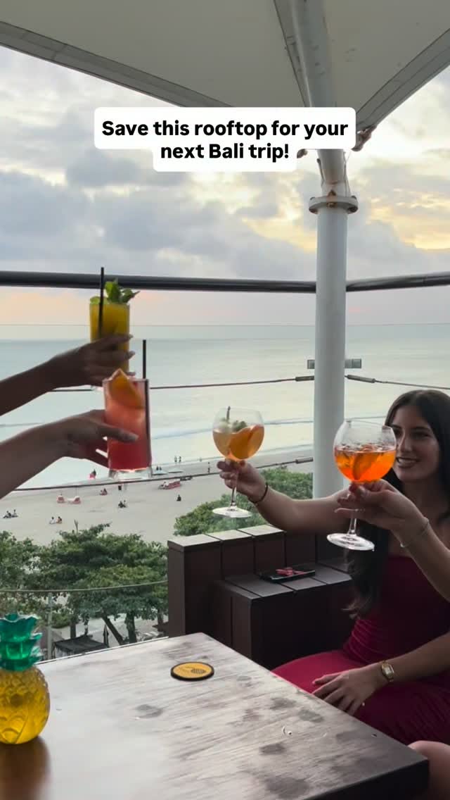 Bali Rooftop Bar Overlooks Double Six Beach