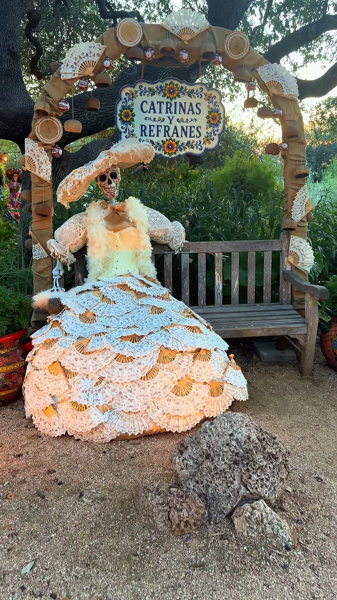 Skeletal Figures Adorn Tucson Botanical Gardens