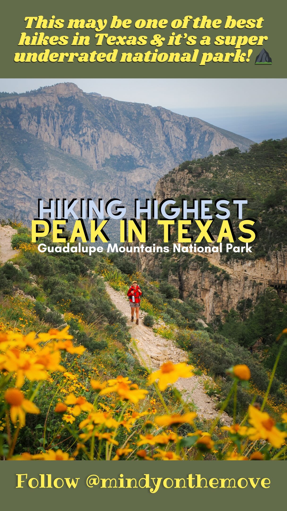 Hiking Guadalupe Peak Trail in Texas