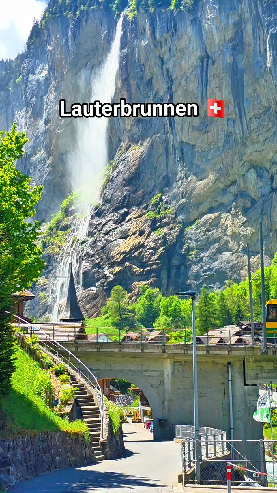Lauterbrunnen Valley's Waterfalls And Greenery
