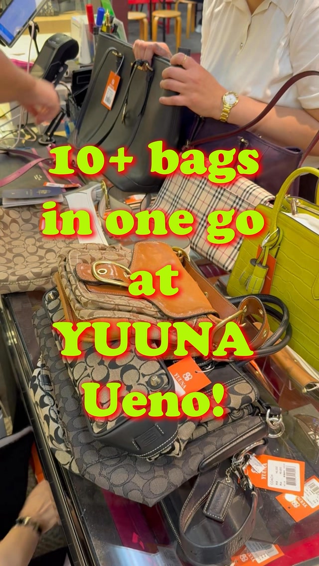 Customer Buys Multiple Vintage Bags at Tokyo Shop
