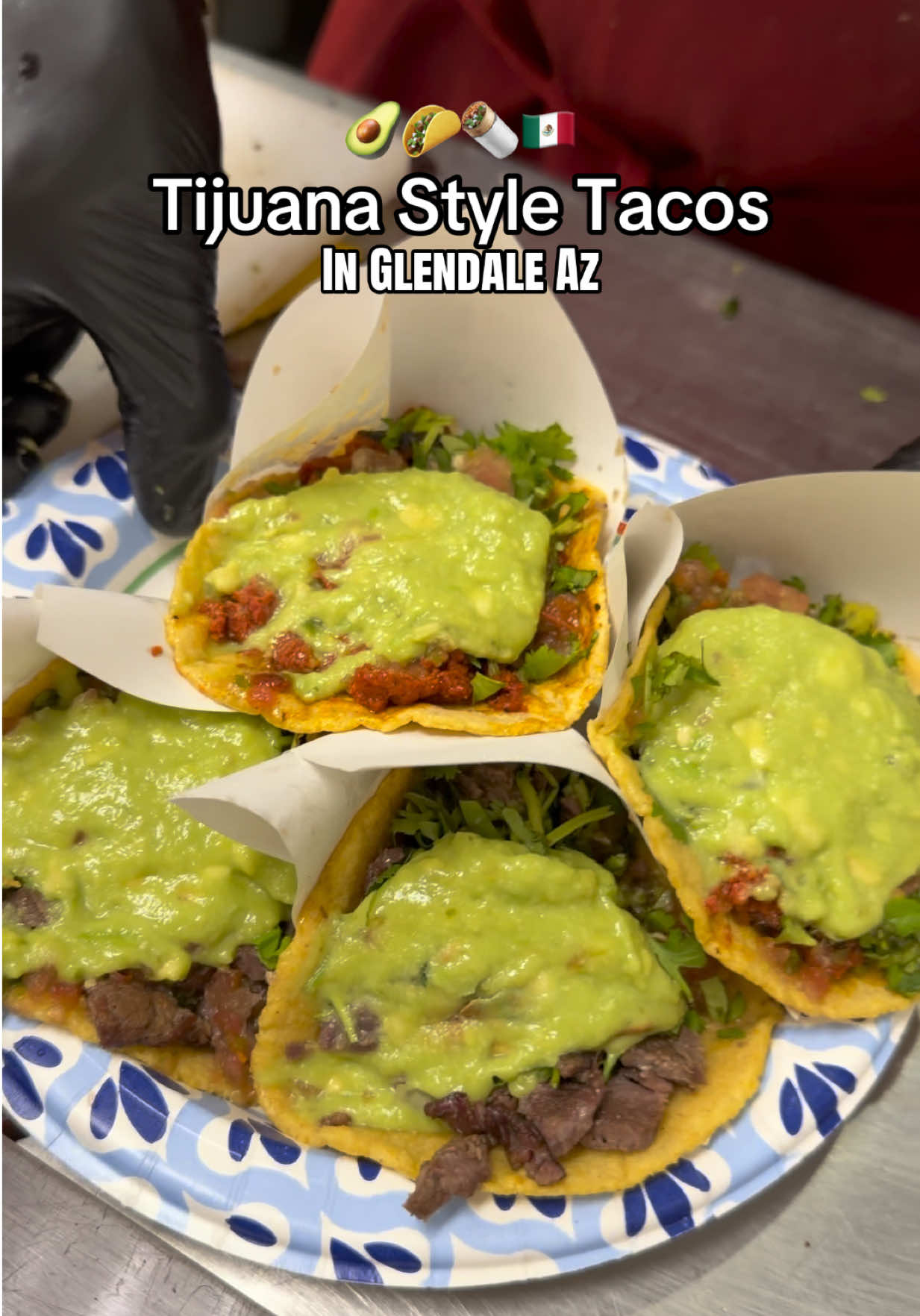 Tijuana Style Tacos at Tacos El Rojo PHX