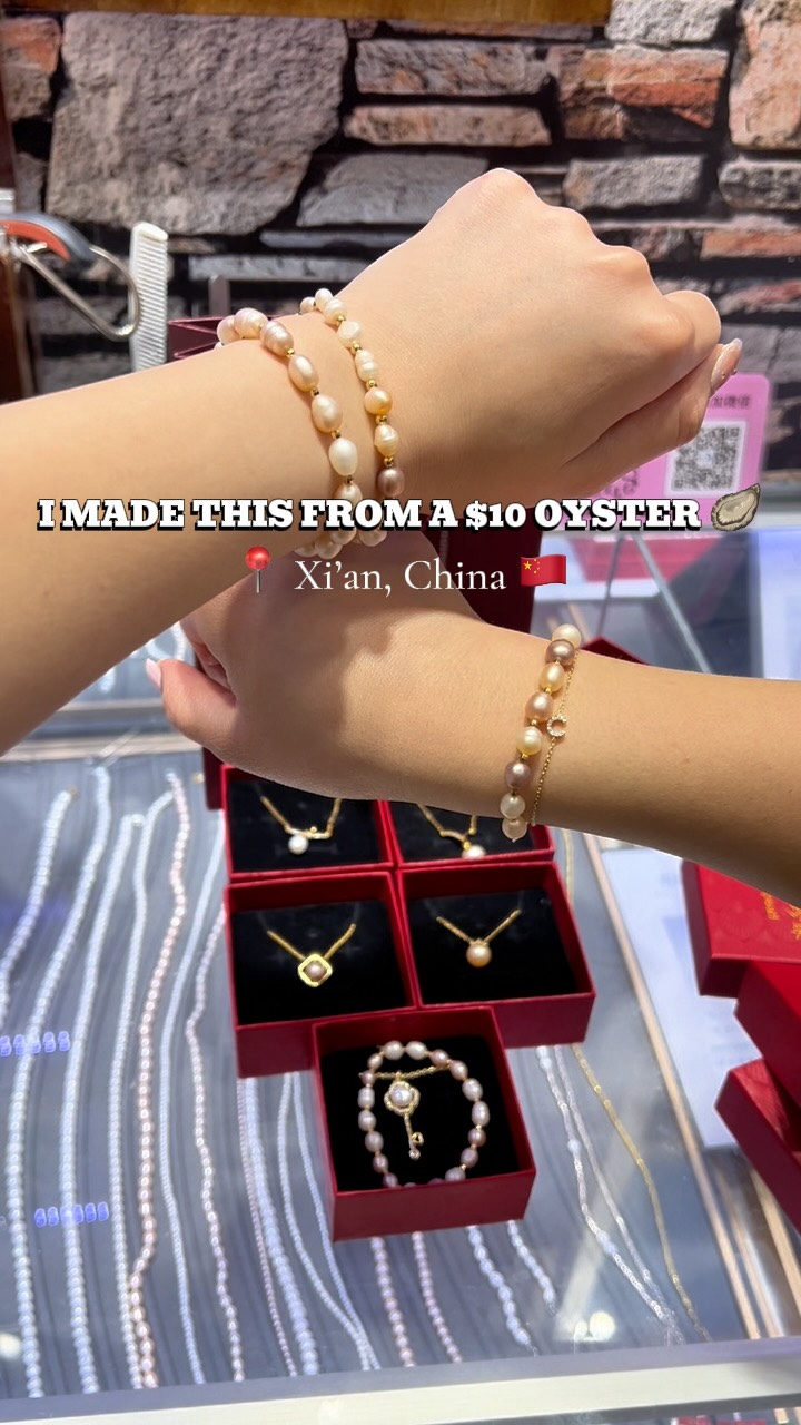 Xi'an Muslim Quarter Oyster Pearl Jewelry Making
